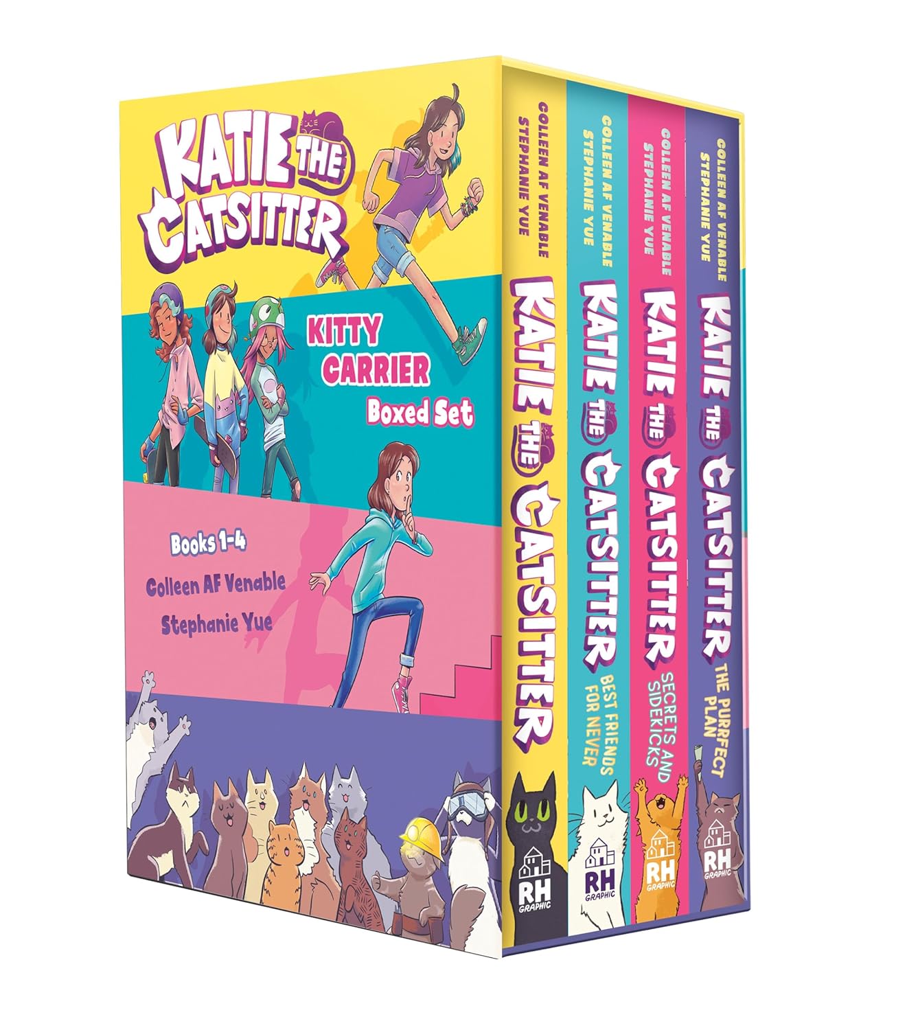 Katie the Catsitter: Kitty Carrier Box Set (Books 1-4): Katie the Catsitter; Best Friends for Never; Secrets and Sidekicks; The Purrfect Plan (A Graphic Novel Boxed Set) (Random House Graphic)
Katie the Catsitter: Kitty Carrier Box Set (Books 1-4): Katie the Catsitter; Best Friends for Never; Secrets and Sidekicks; The Purrfect Plan (A Graphic Novel Boxed Set) (Random House Graphic)