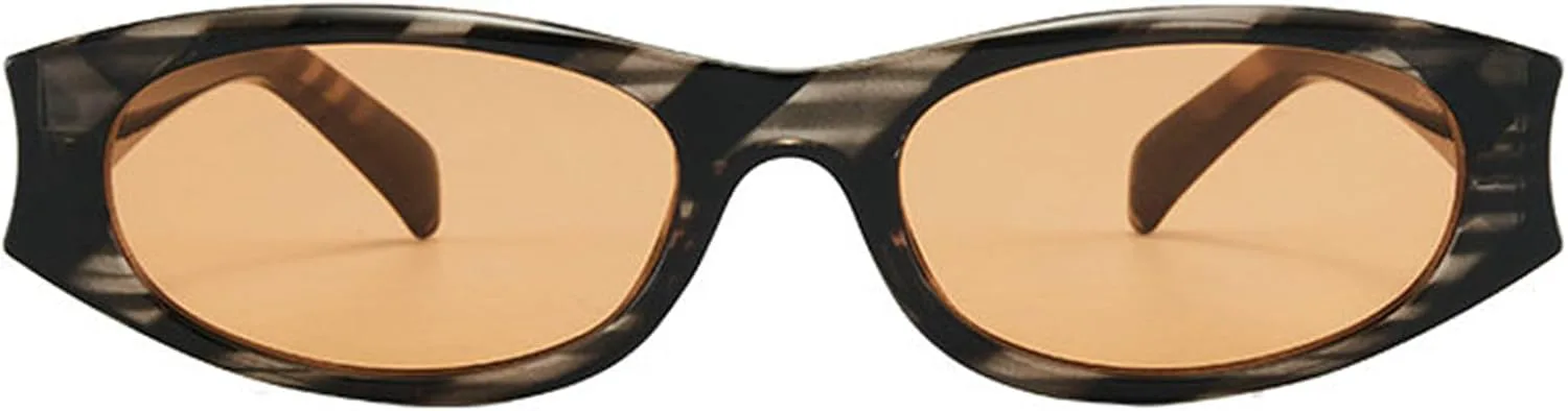 Модные овальные солнцезащитные очки для женщин от Helena, миниатюрные, в стиле 90-х, узкие, с защитой от УФ-излучения UV400, винтажные солнцезащитные очки, C2
Модные овальные солнцезащитные очки для женщин от Helena, миниатюрные, в стиле 90-х, узкие, с защитой от УФ-излучения UV400, винтажные солнцезащитные очки, C2