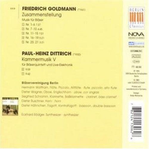 CD диск Goldmann / Dittrich / Wolffram: New Music in the D.D.R. 6
CD диск Goldmann / Dittrich / Wolffram: New Music in the D.D.R. 6