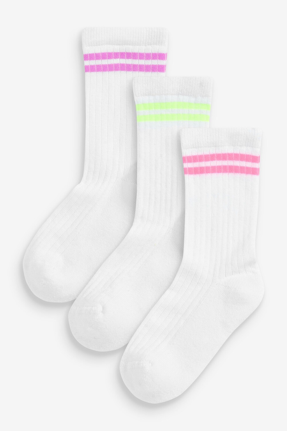 Комплект из 3 пар спортивных носков Fluro в рубчик из хлопка с подошвой Next, белый
Комплект из 3 пар спортивных носков Fluro в рубчик из хлопка с подошвой Next, белый