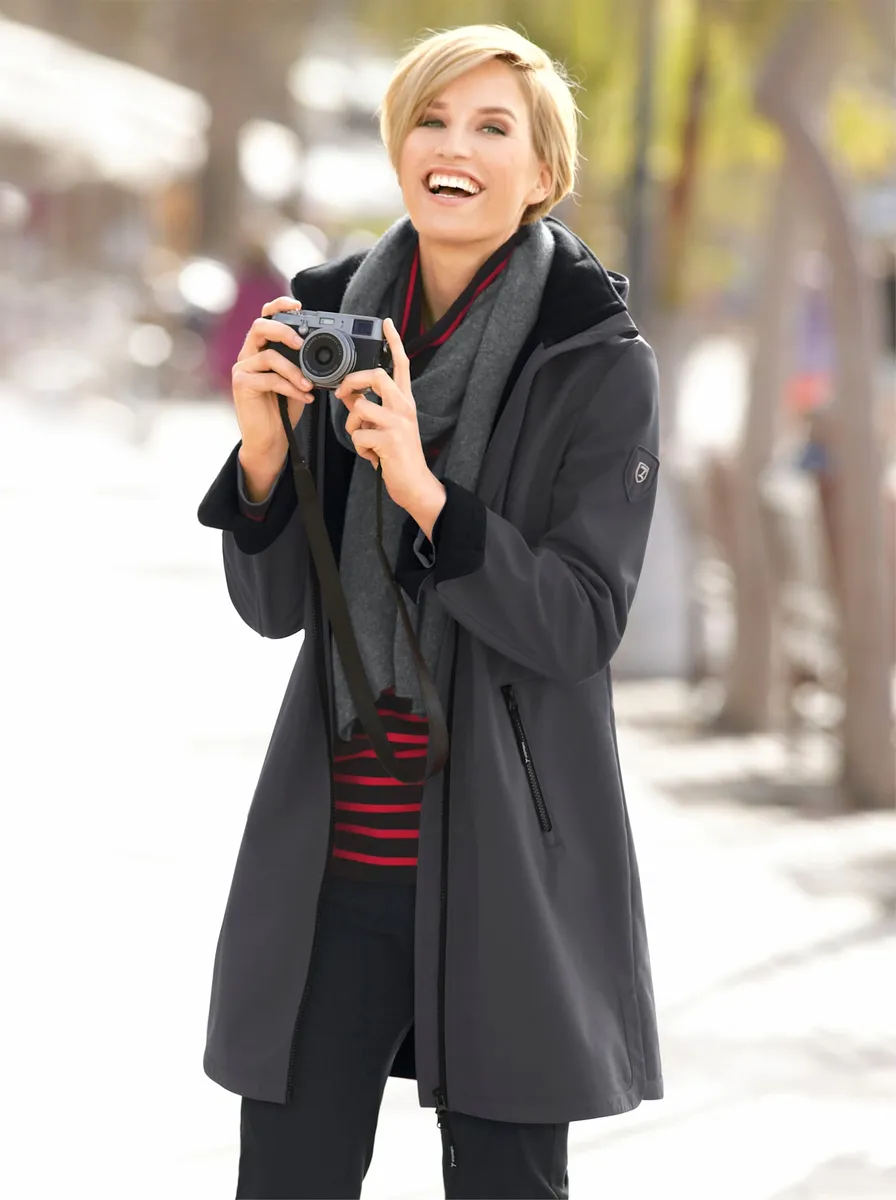 Повседневная куртка из софтшелла с капюшоном Casual Looks, антрацит, Черный, Повседневная куртка из софтшелла с капюшоном Casual Looks, антрацит
Повседневная куртка из софтшелла с капюшоном Casual Looks, антрацит, Черный, Повседневная куртка из софтшелла с капюшоном Casual Looks, антрацит