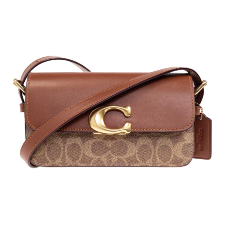 COACH Кожаная женская сумка через плечо маленькая коричневая
COACH Кожаная женская сумка через плечо маленькая коричневая