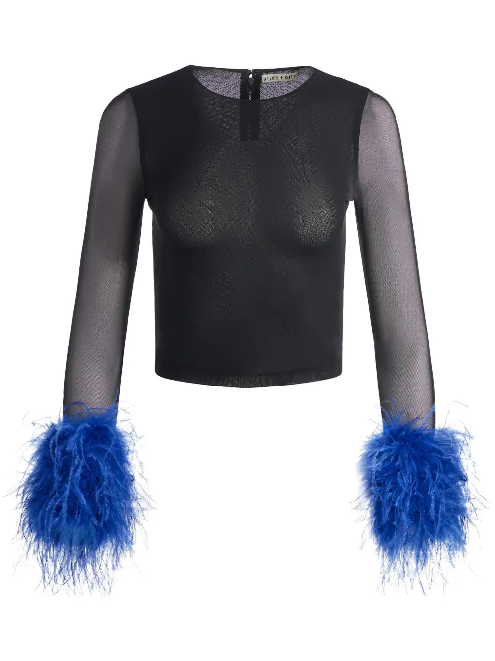 Сетчатый топ Delaina с длинными рукавами alice + olivia, черный
Сетчатый топ Delaina с длинными рукавами alice + olivia, черный