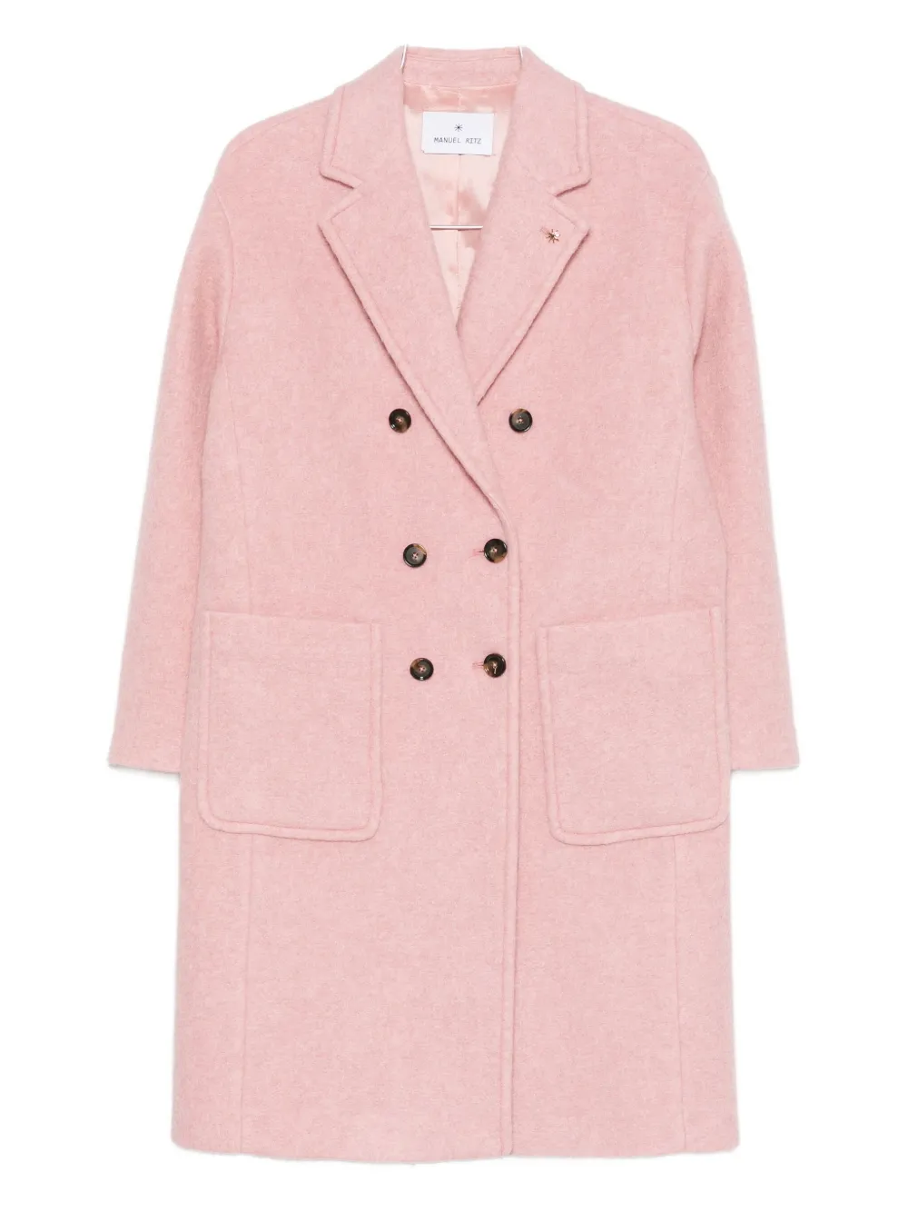 Двубортное пальто с лацканами Manuel Ritz, розовый
Двубортное пальто с лацканами Manuel Ritz, розовый