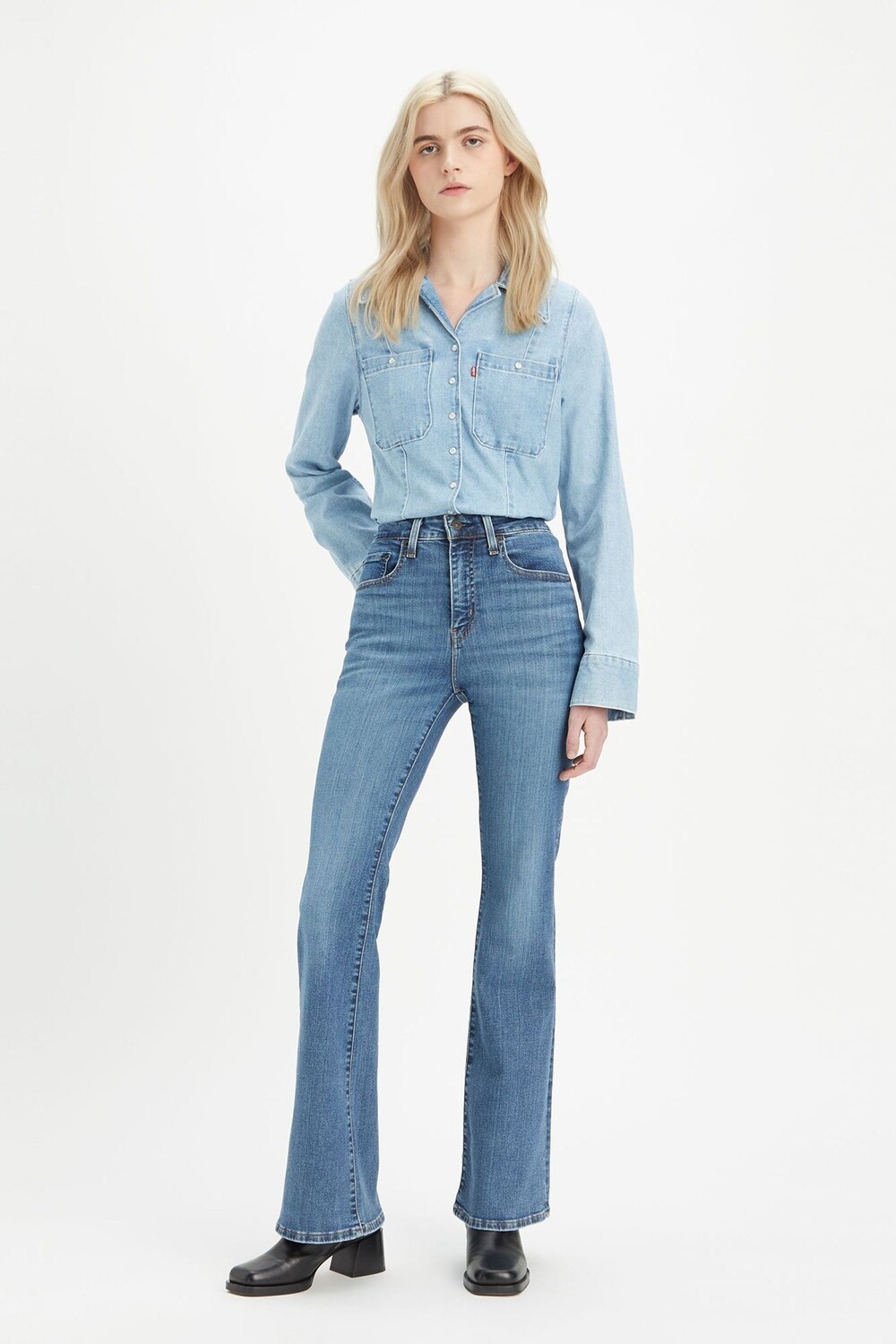 Джинсы 726 с завышенной талией и расклешенными штанинами Levi's, синий
Джинсы 726 с завышенной талией и расклешенными штанинами Levi's, синий