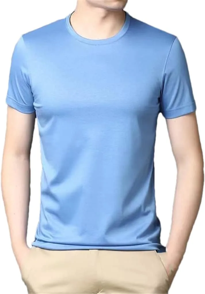 Футболка мужская Dninmim с круглым вырезом, тонкая, из ледяного шелка
Футболка мужская Dninmim с круглым вырезом, тонкая, из ледяного шелка