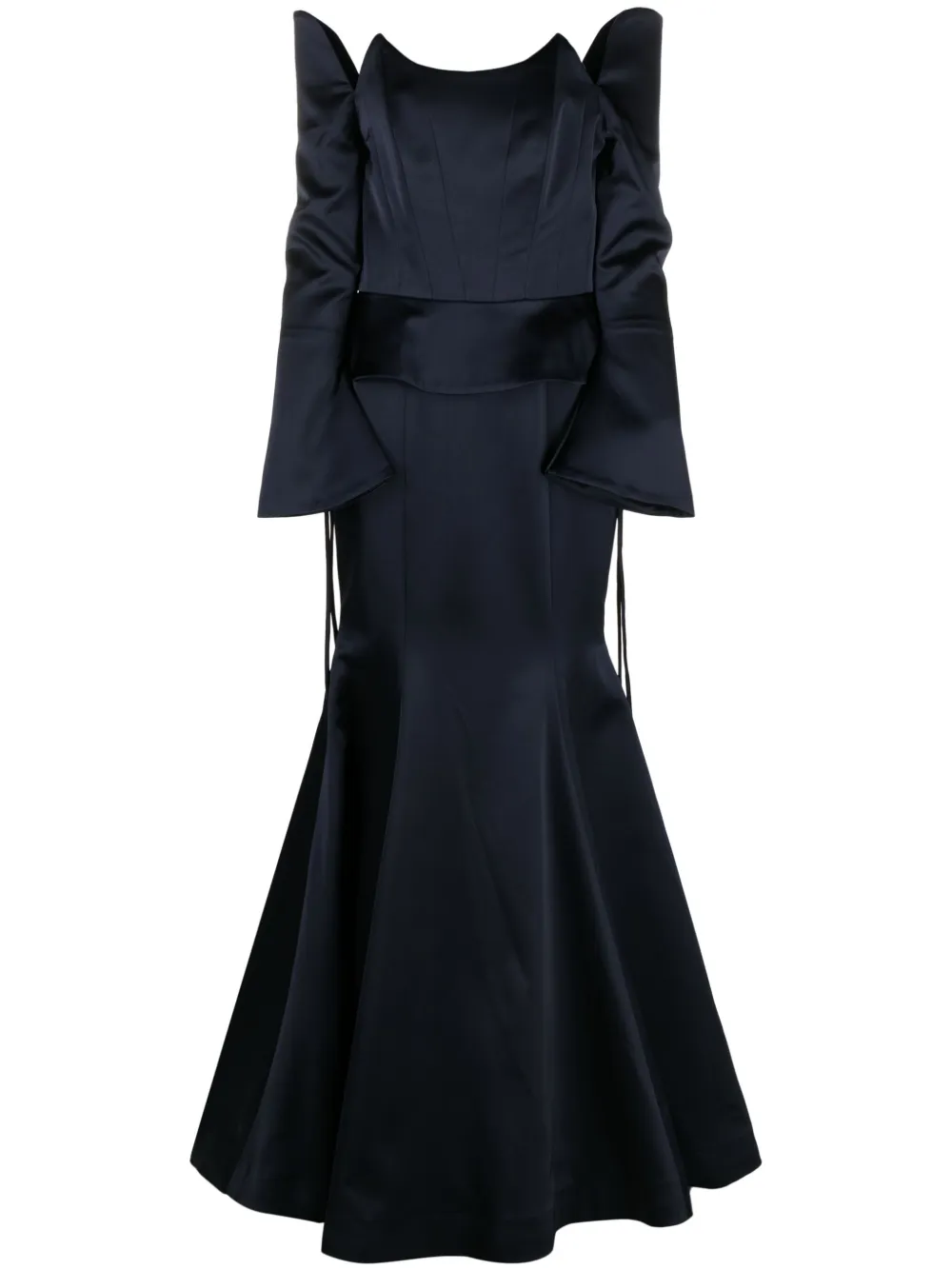 Вечернее платье с открытыми плечами BAZZA ALZOUMAN, синий
Вечернее платье с открытыми плечами BAZZA ALZOUMAN, синий