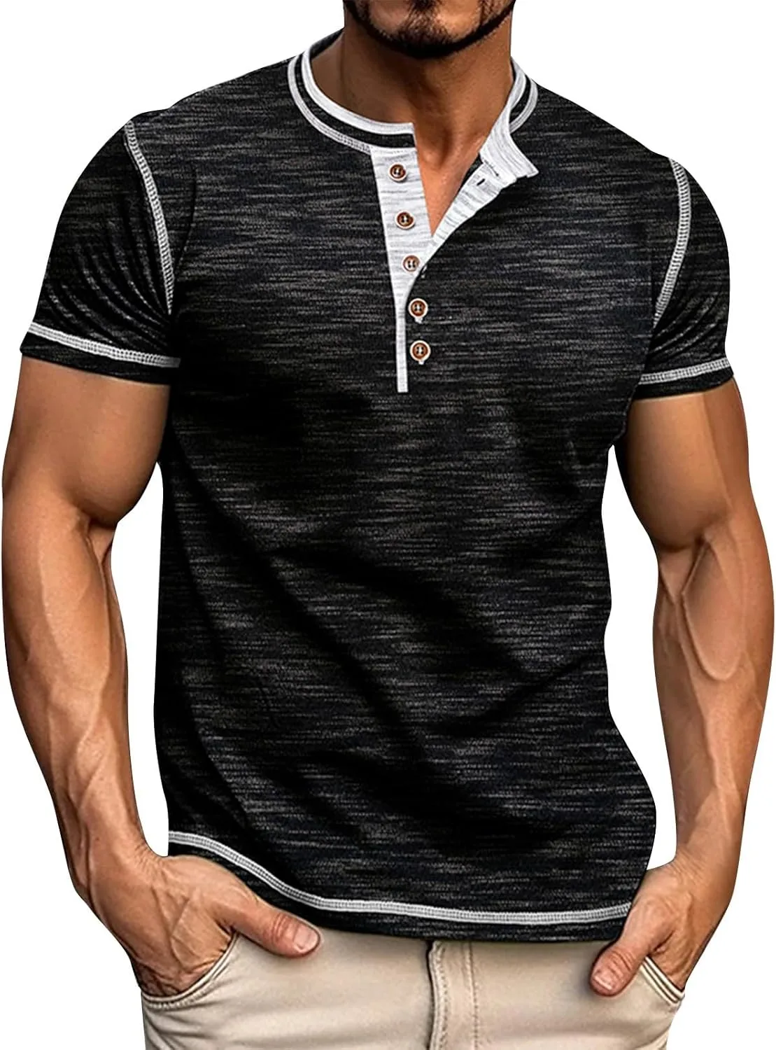 WENKOMG1 мужская повседневная футболка-поло с коротким рукавом, M-3XL
WENKOMG1 мужская повседневная футболка-поло с коротким рукавом, M-3XL