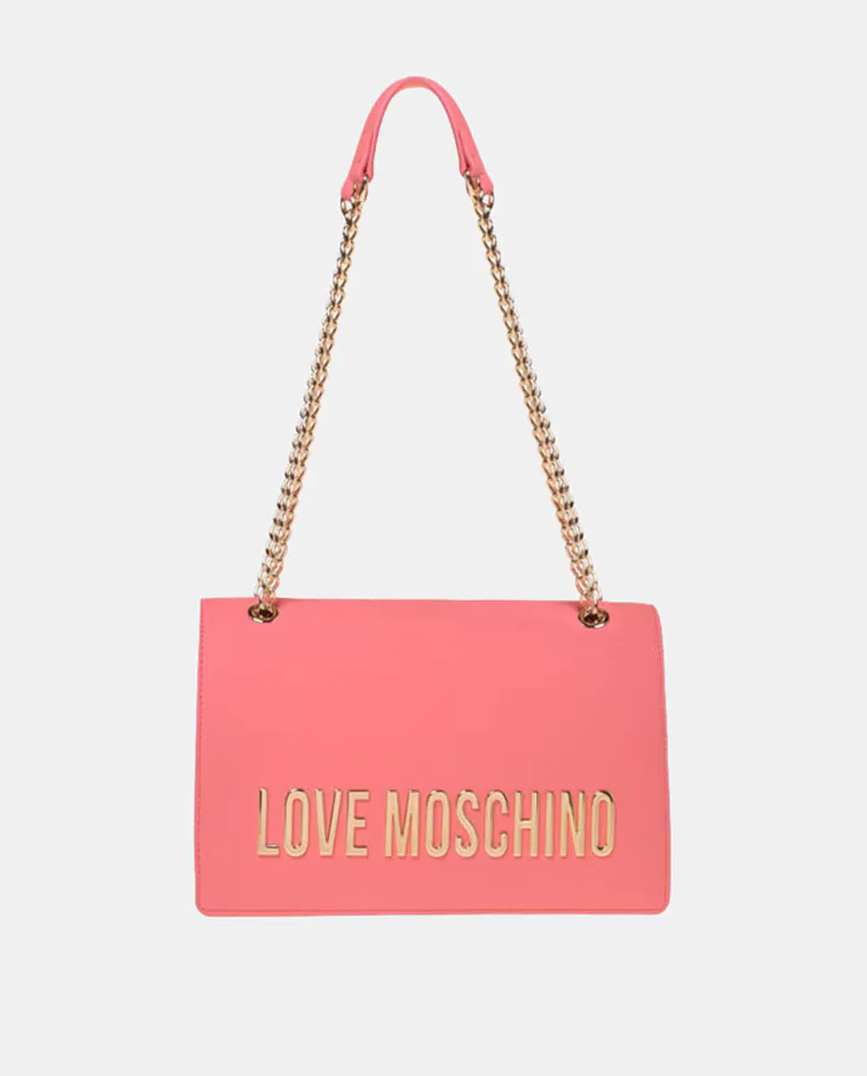 Сумка через плечо с ручкой-цепочкой, клапаном и застежкой на магнитную кнопку Love Moschino, коралловый
Сумка через плечо с ручкой-цепочкой, клапаном и застежкой на магнитную кнопку Love Moschino, коралловый