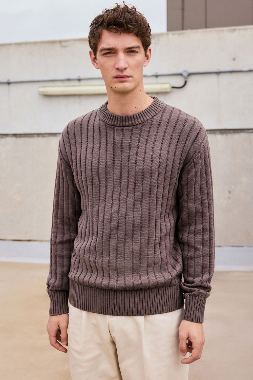 Джемпер стандартного кроя с отделкой резинкой из хлопка Next, серый
Джемпер стандартного кроя с отделкой резинкой из хлопка Next, серый