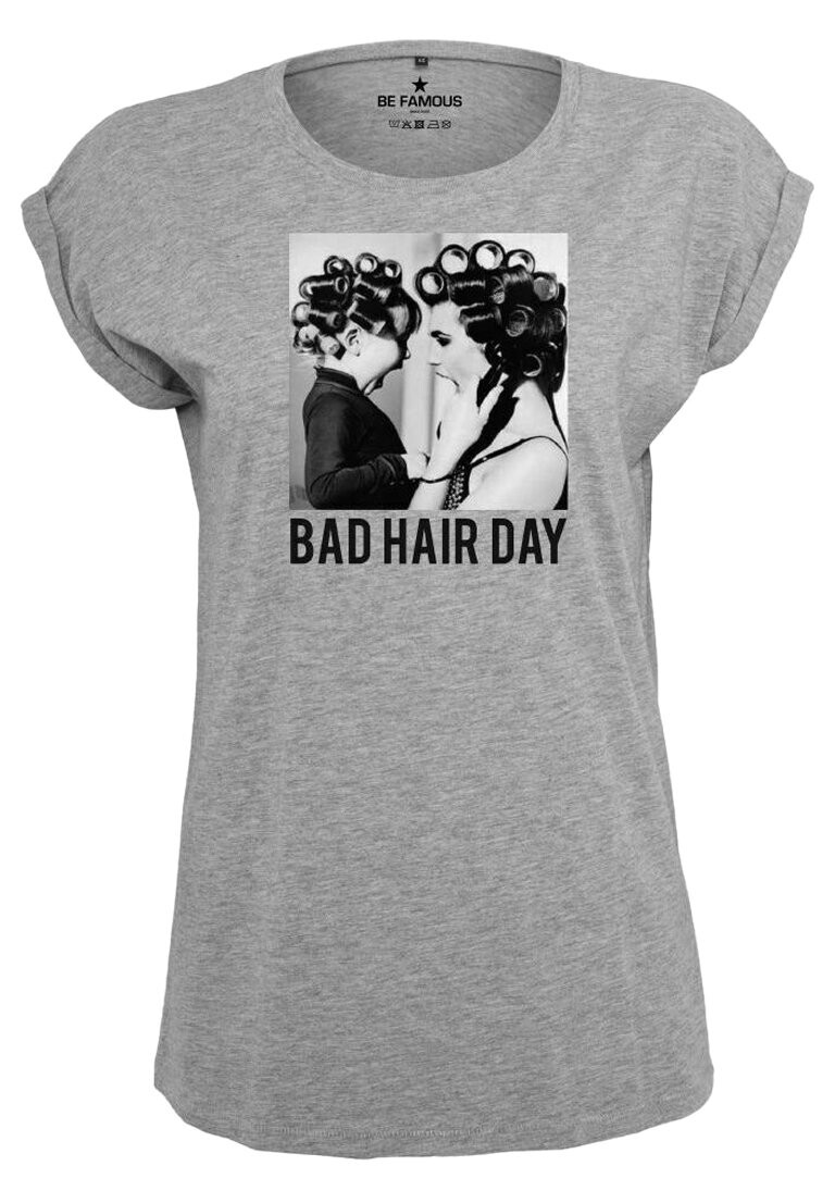 Футболка с принтом CLASSIC ROLL UP BADHA Be Famous, цвет grey 
Футболка с принтом CLASSIC ROLL UP BADHA Be Famous, цвет grey