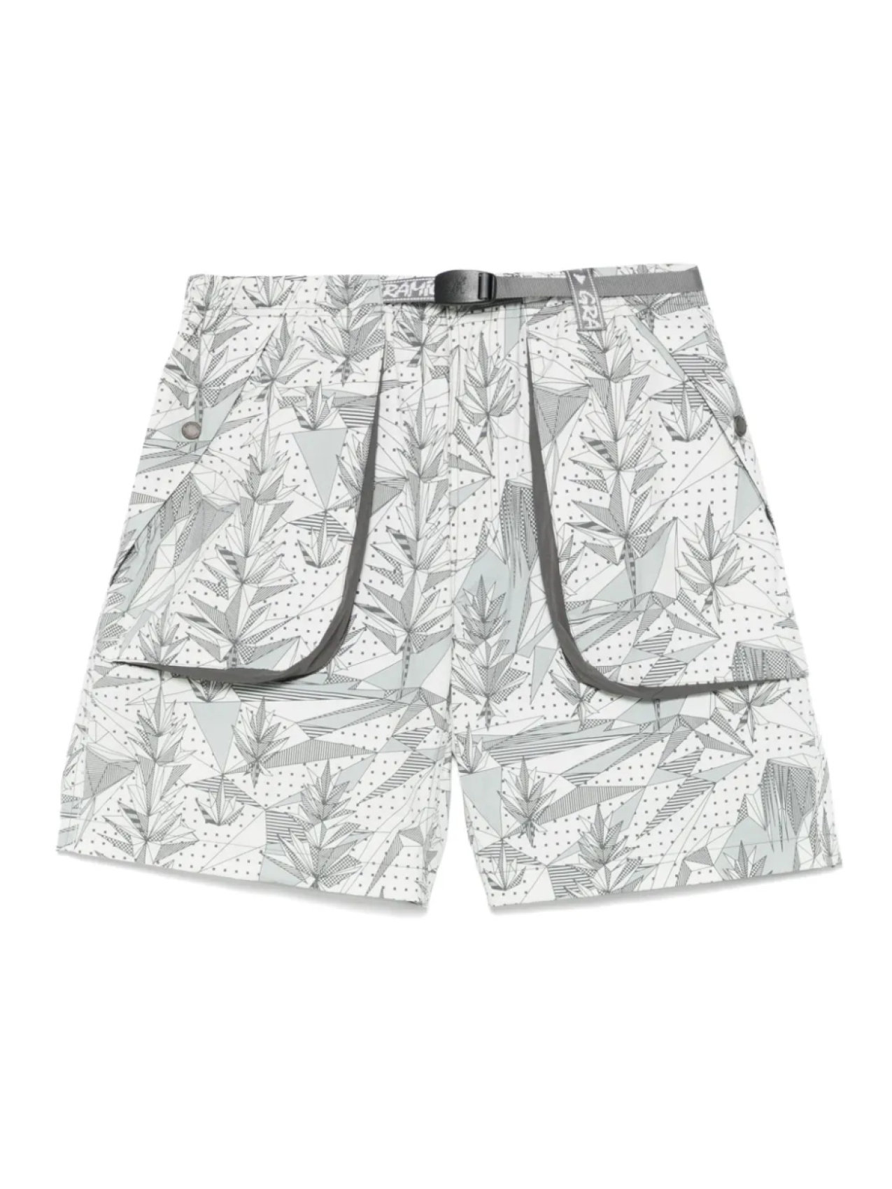 And Wander шорты с графичным принтом, серый 
And Wander шорты с графичным принтом, серый