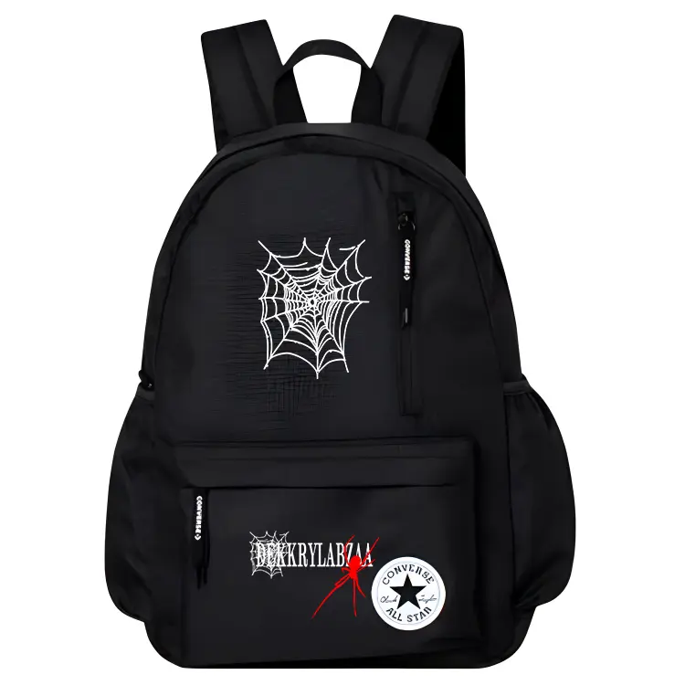 Converse Полиэстеровый рюкзак среднего размера унисекс черный, Spider 
Converse Полиэстеровый рюкзак среднего размера унисекс черный, Spider