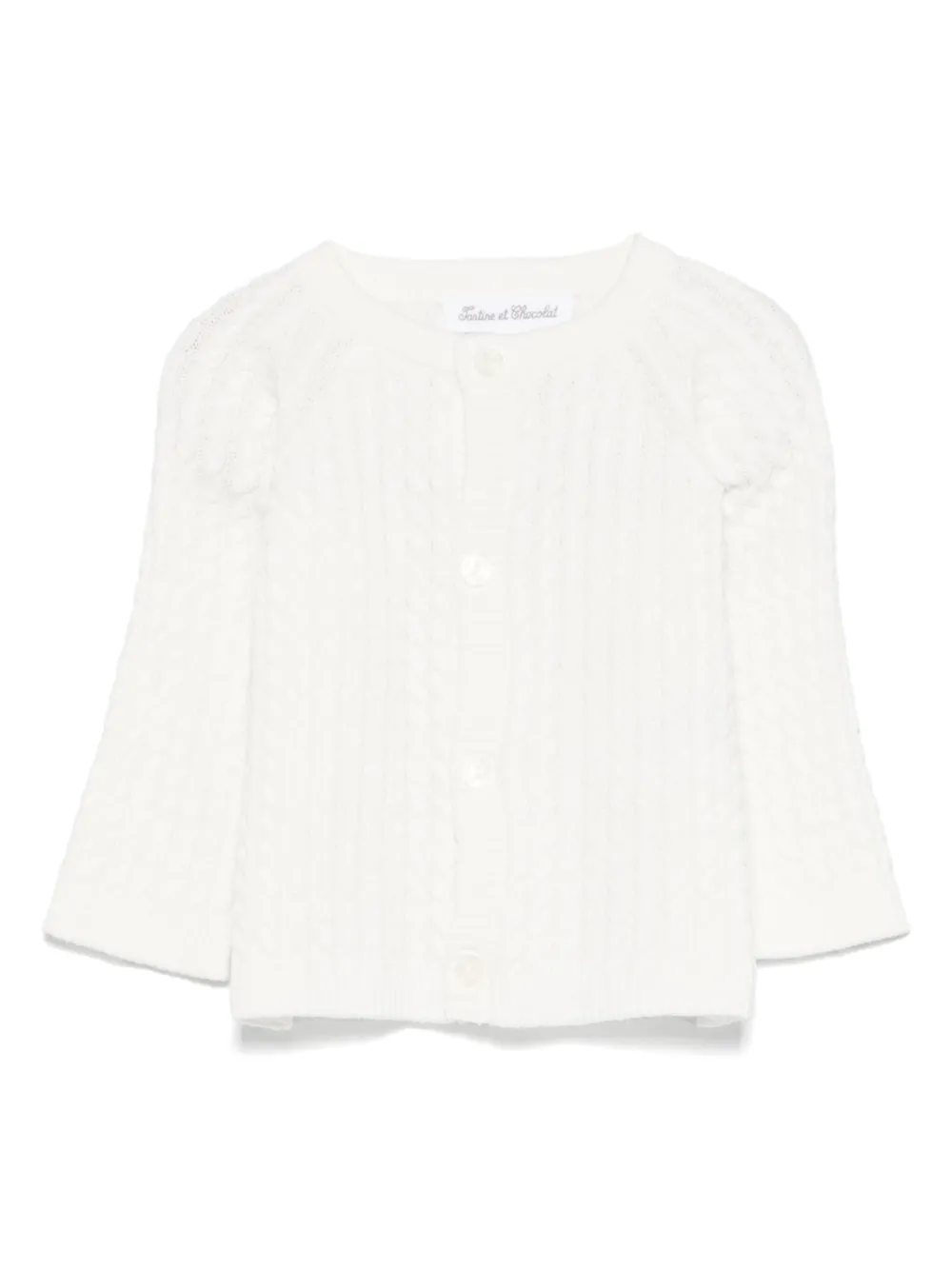 Кардиган фактурной вязки Tartine Et Chocolat, белый
Кардиган фактурной вязки Tartine Et Chocolat, белый