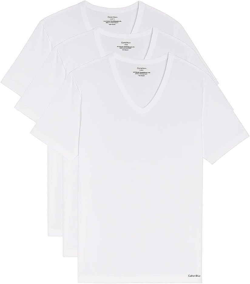 Комплект из 3 классических узких мужских маек Calvin Klein из хлопка, White (3 Pack)
Комплект из 3 классических узких мужских маек Calvin Klein из хлопка, White (3 Pack)