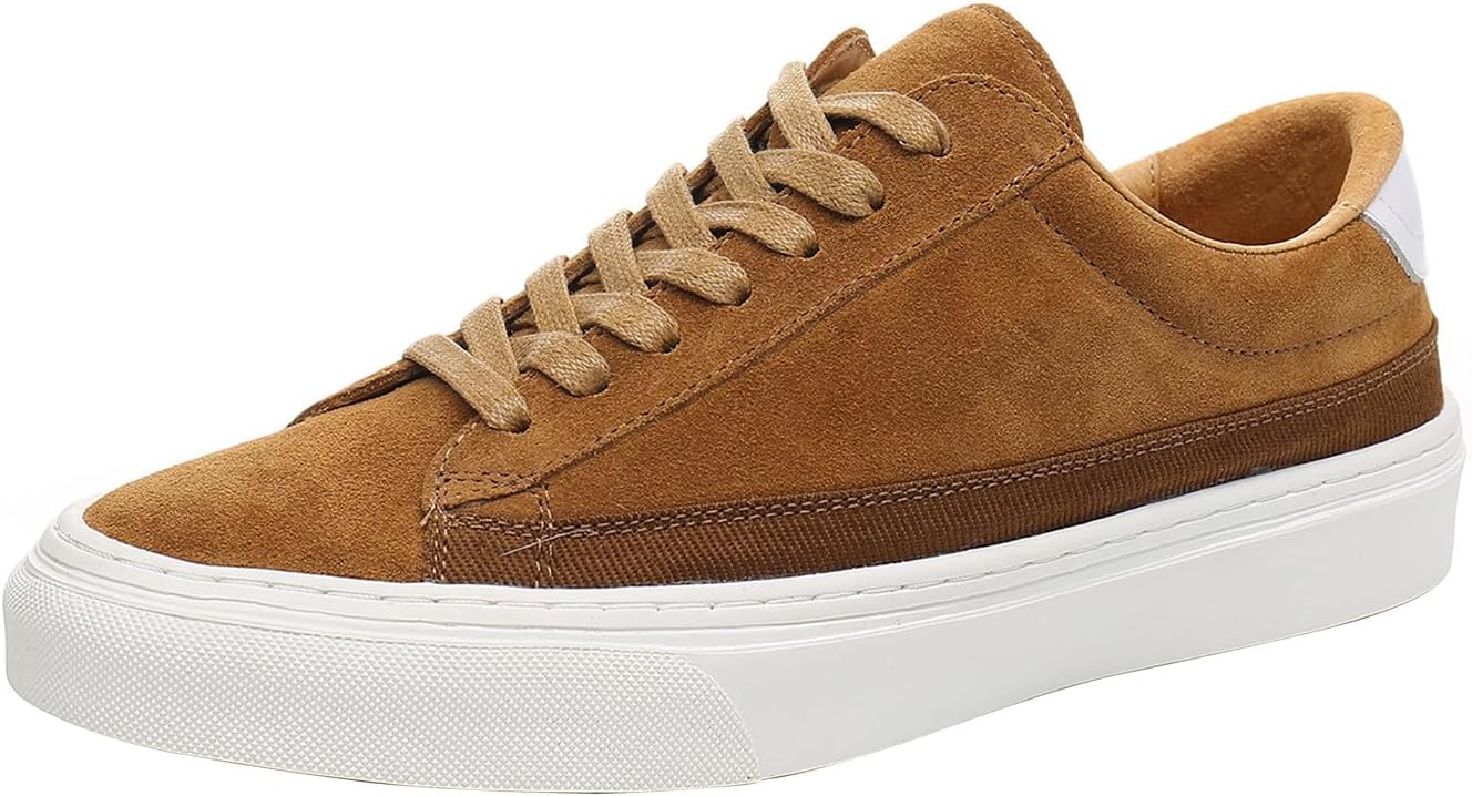 Кроссовки Santimon для мужчин из натуральной кожи - низкие дышащие повседневные обувь для спорта и модной носки, желтый
Кроссовки Santimon для мужчин из натуральной кожи - низкие дышащие повседневные обувь для спорта и модной носки, желтый