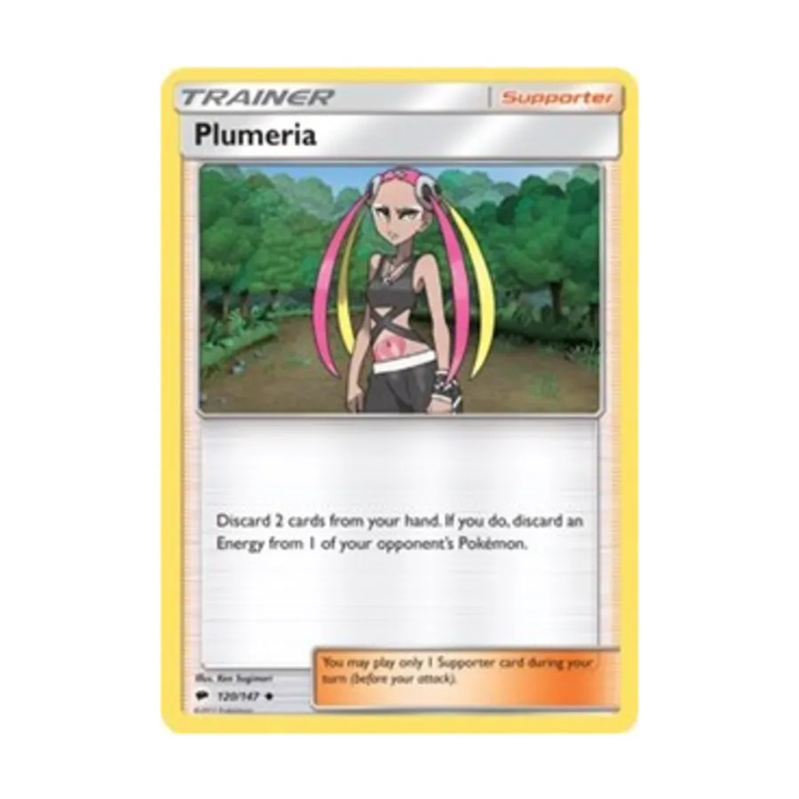 CCG Плюмерия (У) #120, Pokemon - Sun & Moon - Burning Shadows - Singles
CCG Плюмерия (У) #120, Pokemon - Sun & Moon - Burning Shadows - Singles