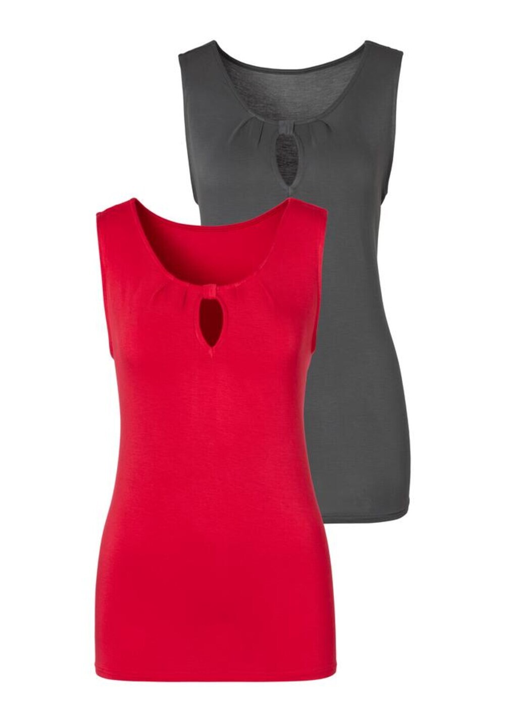 Топ Lascana, серый/вишнево-красный
Топ Lascana, серый/вишнево-красный