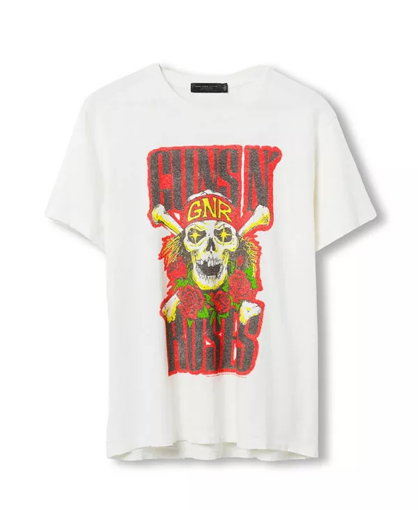 Винтажная футболка унисекс с символикой американского тура Guns N' Roses Junk Food Clothing, белый
Винтажная футболка унисекс с символикой американского тура Guns N' Roses Junk Food Clothing, белый