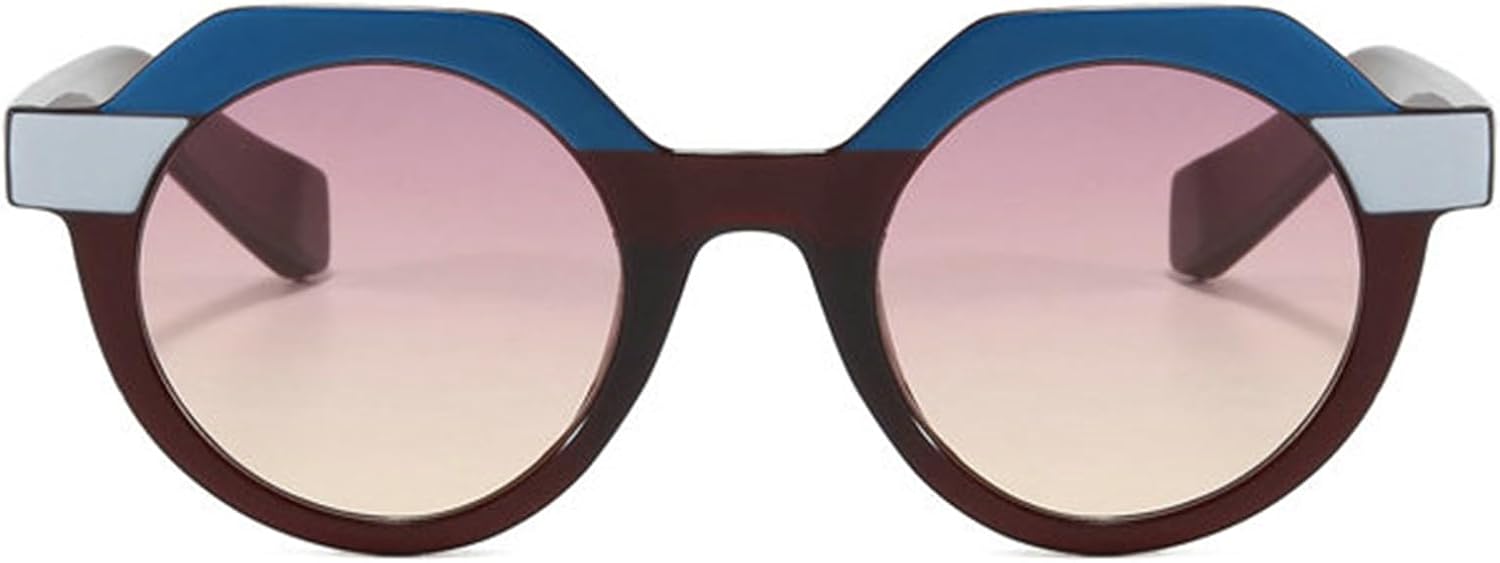 Willochra Модные круглые солнцезащитные очки для женщин в стиле ретро, конфетные оттенки, защита от УФ-излучения UV400. Мужские модные многоугольные солнцезащитные очки в стиле панк, C6
Willochra Модные круглые солнцезащитные очки для женщин в стиле ретро, конфетные оттенки, защита от УФ-излучения UV400. Мужские модные многоугольные солнцезащитные очки в стиле панк, C6