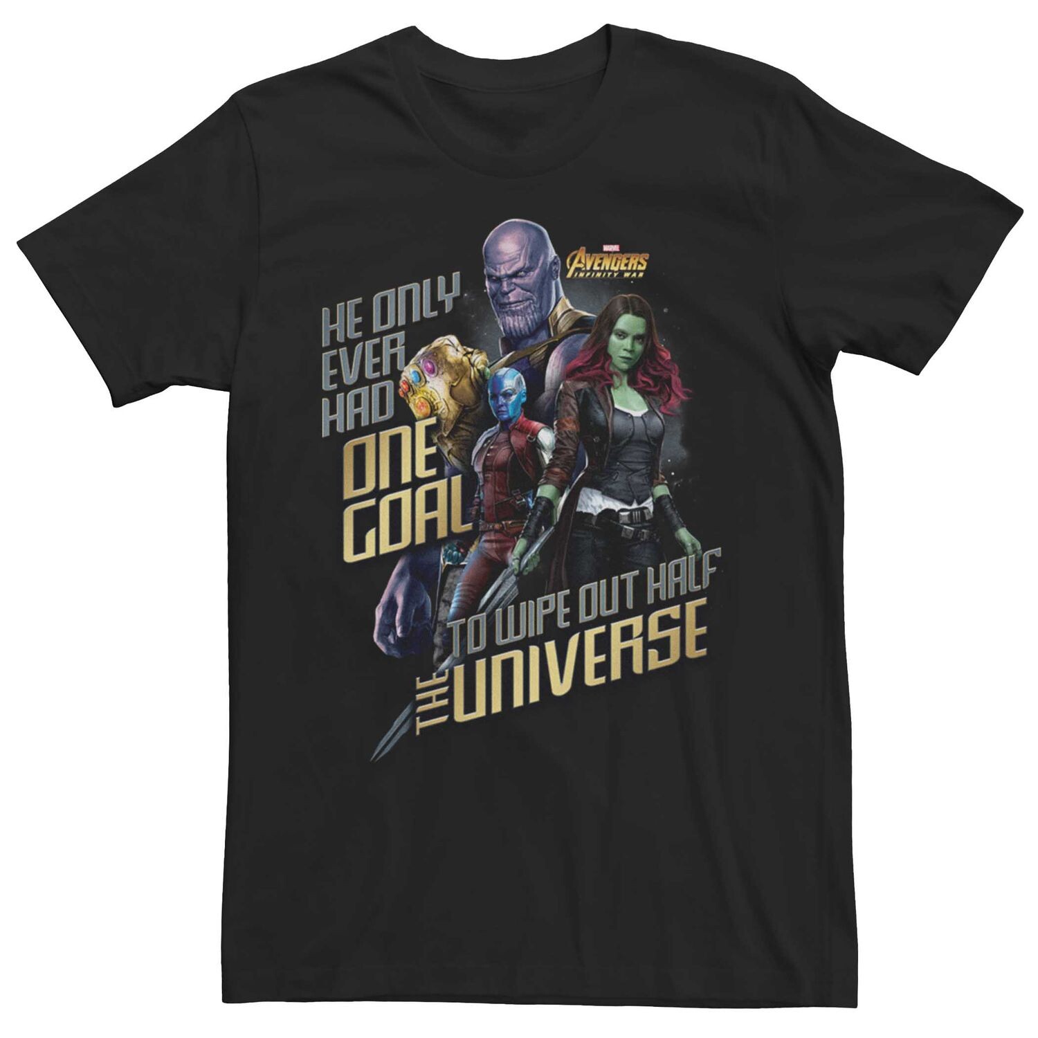 Мужская футболка Marvel Avengers: Infinity War Half The Universe Licensed Character
Мужская футболка Marvel Avengers: Infinity War Half The Universe Licensed Character