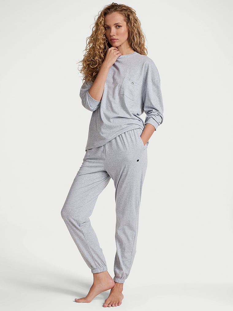 Длинный пижамный комплект из 100% хлопка Victoria'S Secret, medium heather grey
Длинный пижамный комплект из 100% хлопка Victoria'S Secret, medium heather grey