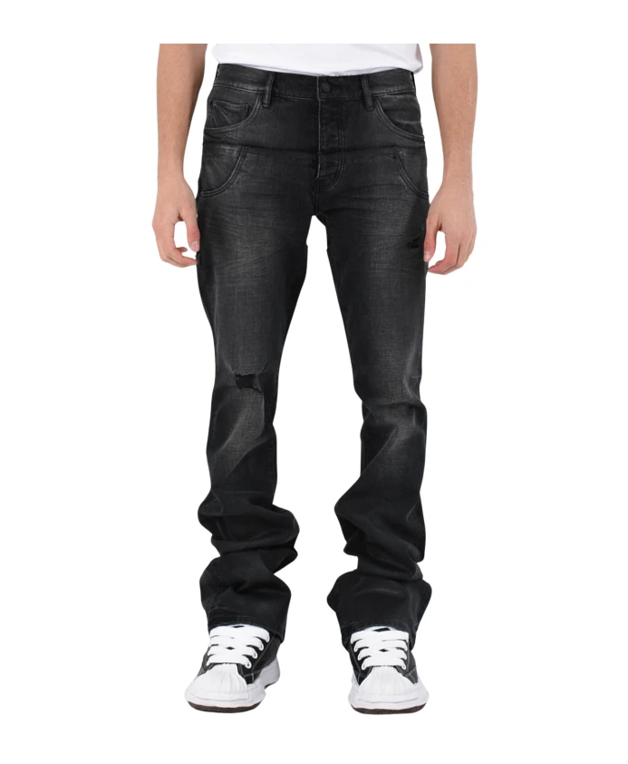 Узкие джинсы-клеш с застежкой на пуговицы Purple Brand, черный
Узкие джинсы-клеш с застежкой на пуговицы Purple Brand, черный