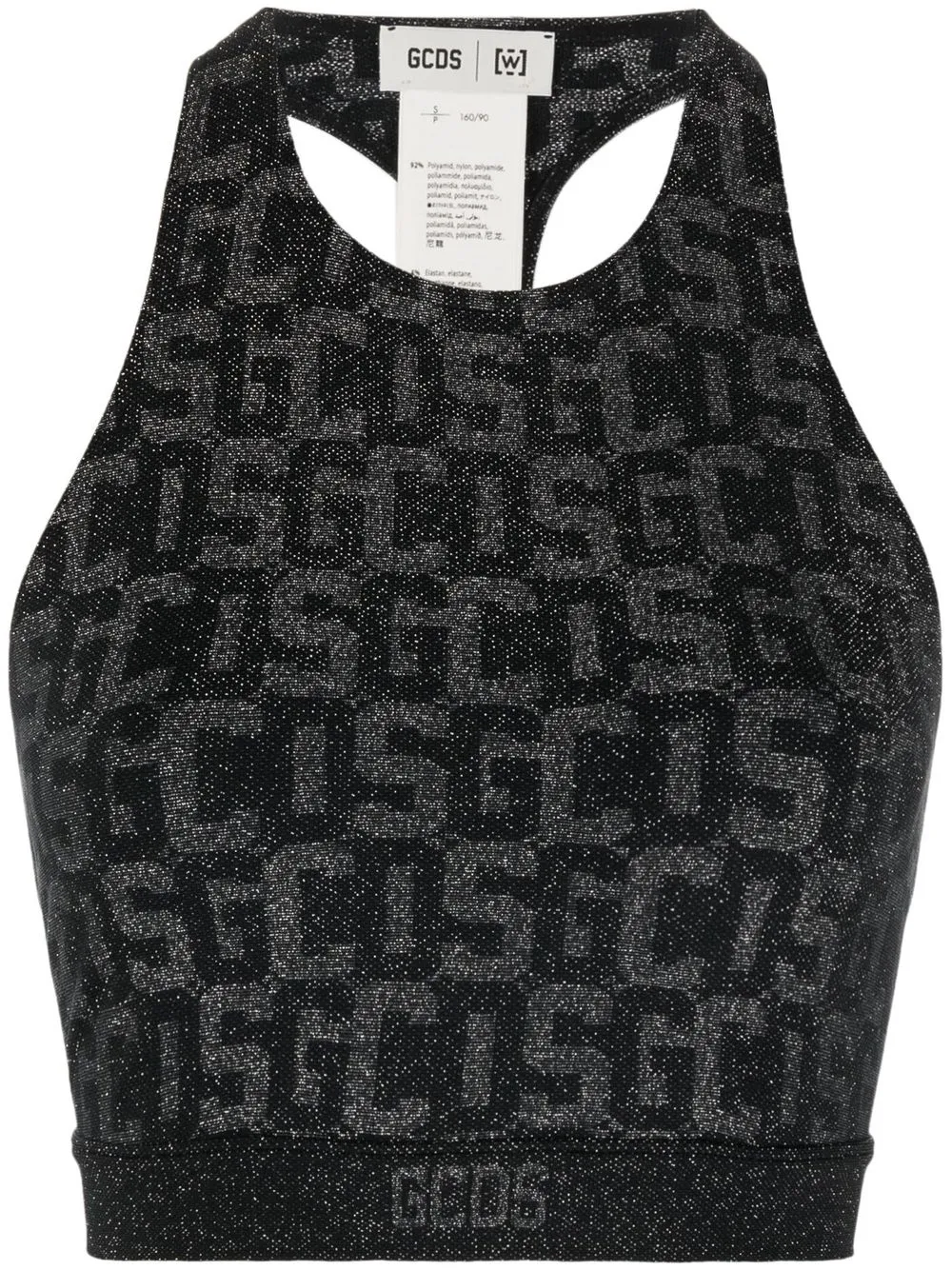 Укороченный топ с логотипом GCDS, черный
Укороченный топ с логотипом GCDS, черный