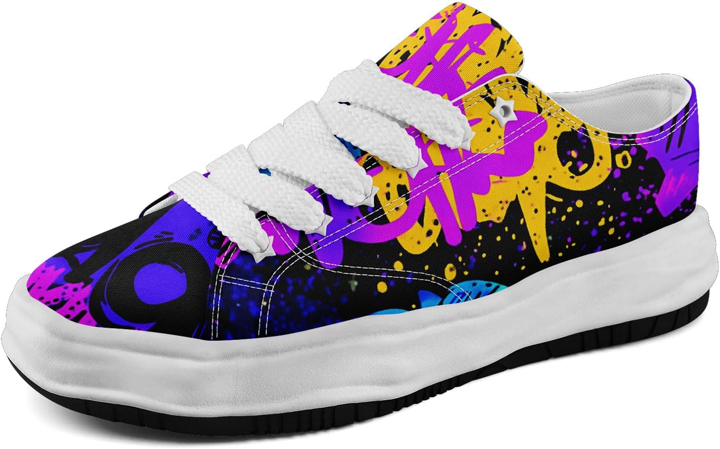 Мужские кроссовки coolcustomize из холщовой ткани с граффити, цветные повседневные низкие кеды на шнуровке для женщин с абстрактным уличным арт-дизайном, желтый
Мужские кроссовки coolcustomize из холщовой ткани с граффити, цветные повседневные низкие кеды на шнуровке для женщин с абстрактным уличным арт-дизайном, желтый