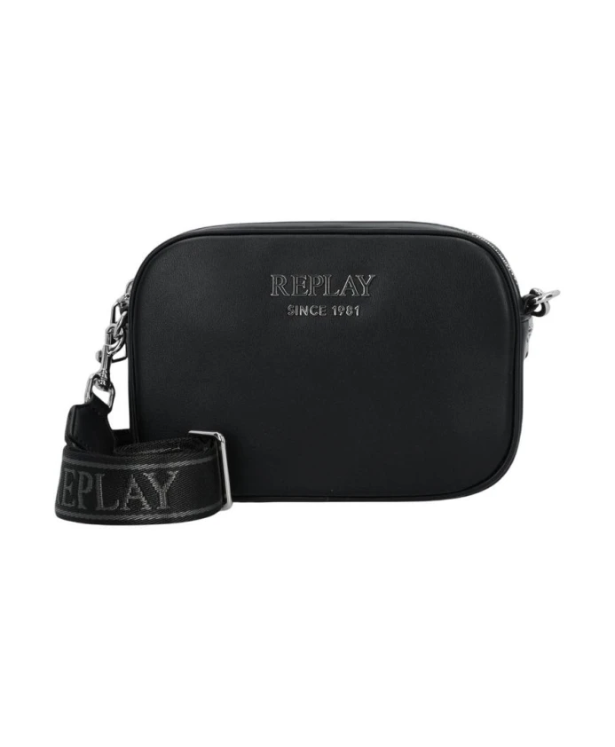 Наплечная сумка на молнии с внутренними карманами. Replay, черный
Наплечная сумка на молнии с внутренними карманами. Replay, черный