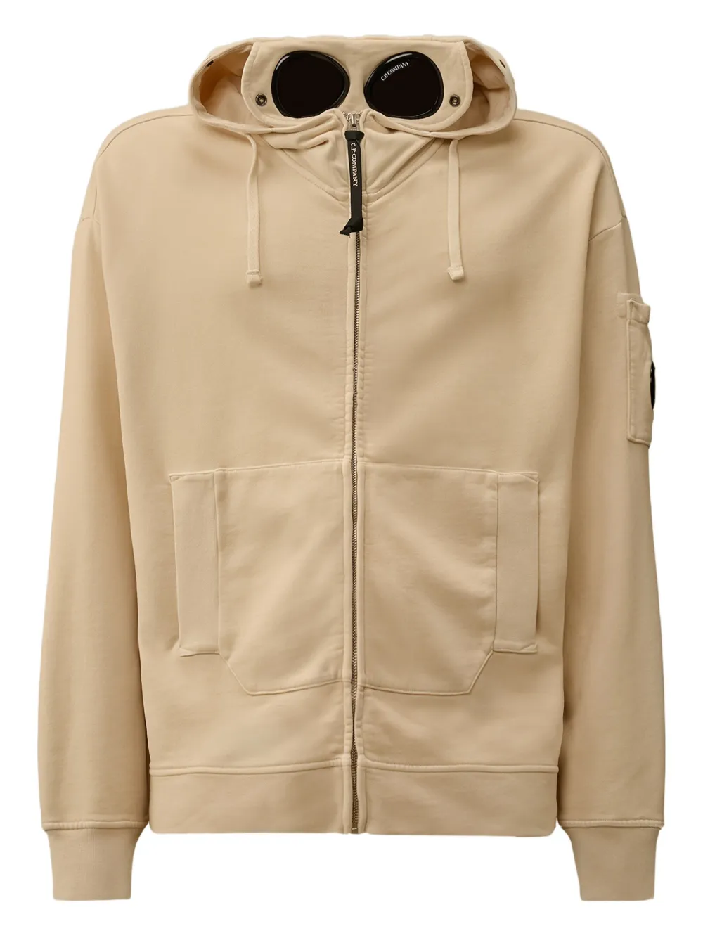 Толстовка с капюшоном на молнии с защитными очками C.P. Company, нейтральный
Толстовка с капюшоном на молнии с защитными очками C.P. Company, нейтральный