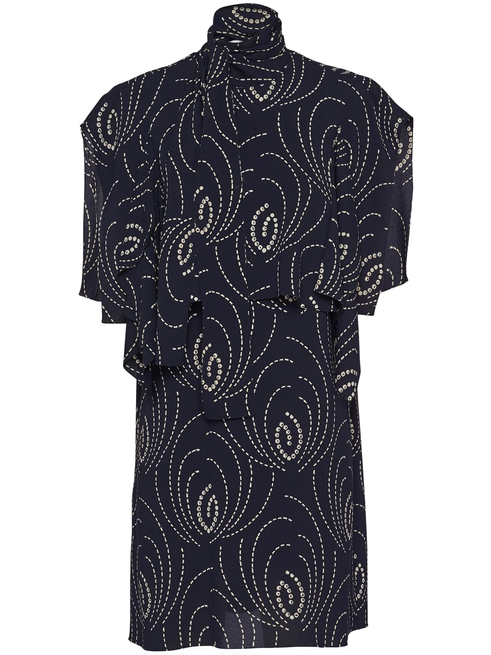 Платье мини с абстрактным принтом Prada, синий
Платье мини с абстрактным принтом Prada, синий