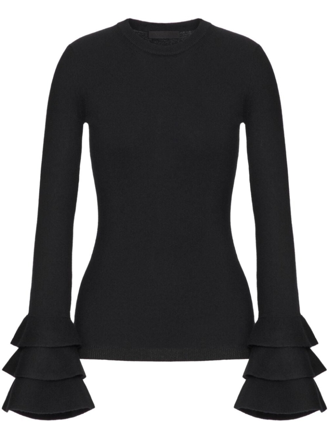 Valentino Garavani трикотажный топ с многослойными рукавами и круглым вырезом, черный
Valentino Garavani трикотажный топ с многослойными рукавами и круглым вырезом, черный