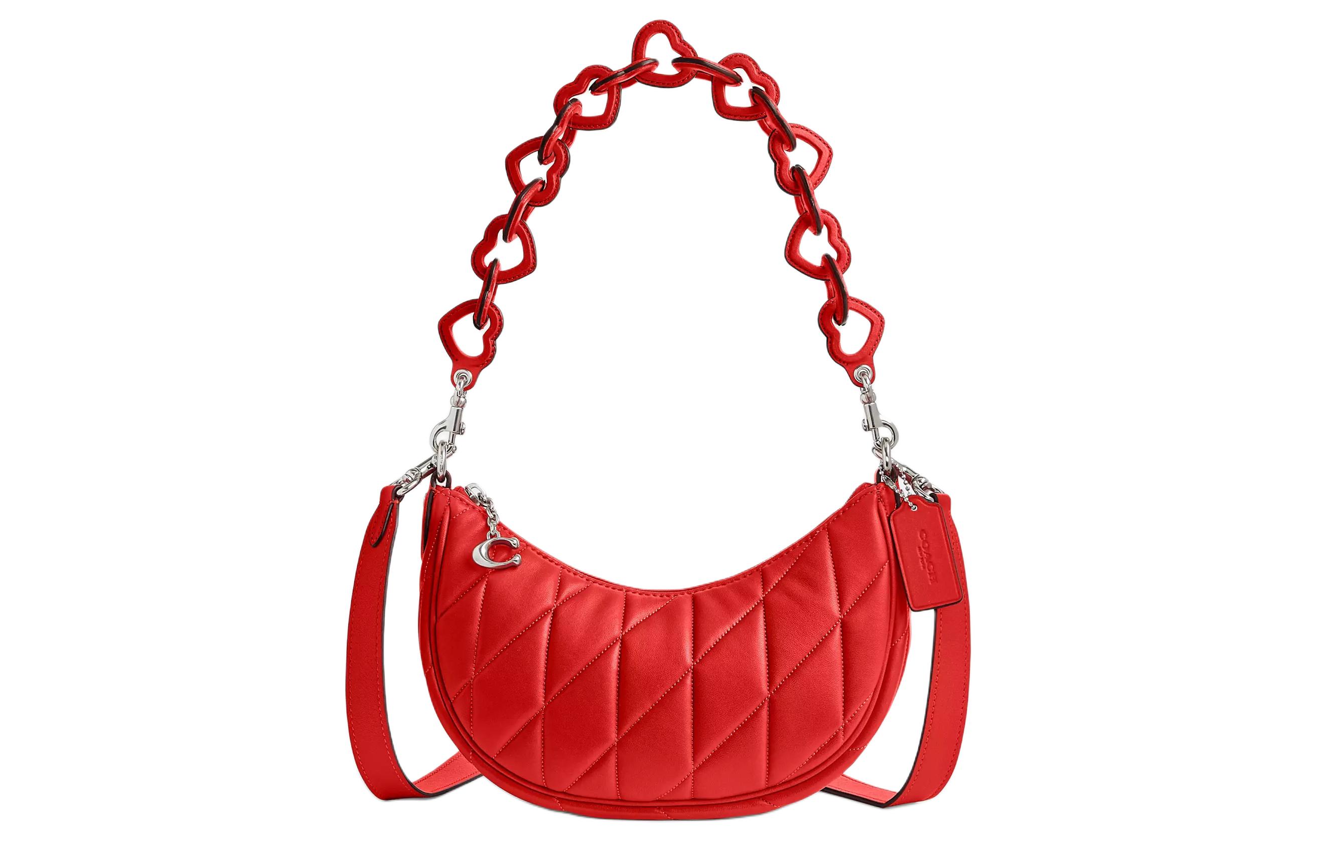 COACH Женская кожаная сумка через плечо спортивная красная
COACH Женская кожаная сумка через плечо спортивная красная