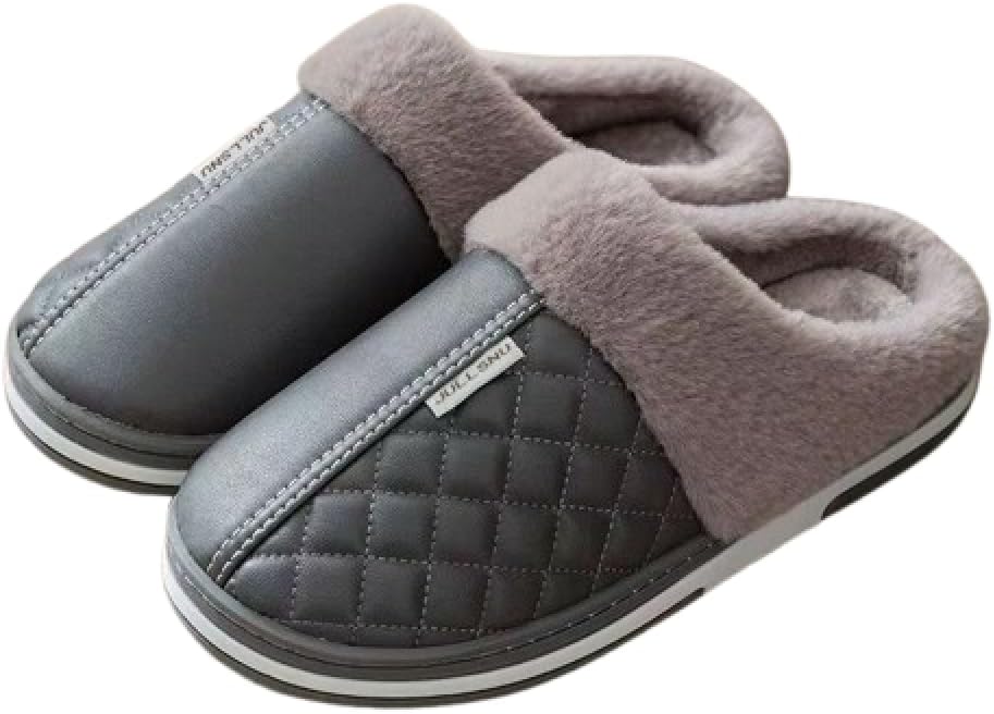 Мужские домашние тапочки с мягким мехом, из кожи премиум-класса, с нескользящей подошвой и ромбовидным узором, уютные и теплые Generic, серый
Мужские домашние тапочки с мягким мехом, из кожи премиум-класса, с нескользящей подошвой и ромбовидным узором, уютные и теплые Generic, серый