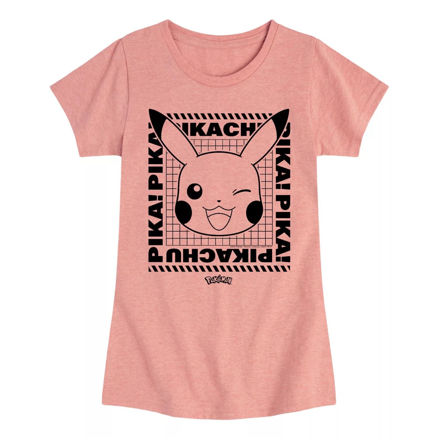 Футболка с рисунком подмигивающего лица для девочек 7–16 лет с изображением Покемона Пикачу Pokemon, розовый
Футболка с рисунком подмигивающего лица для девочек 7–16 лет с изображением Покемона Пикачу Pokemon, розовый