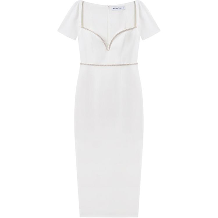 Женское платье с коротким рукавом Self portrait Self-portrait, белый
Женское платье с коротким рукавом Self portrait Self-portrait, белый