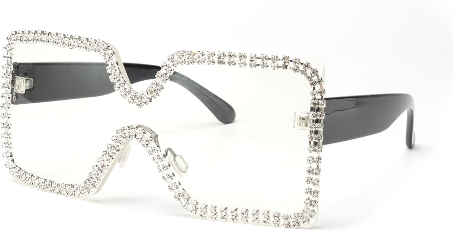 Женские солнцезащитные очки-щитки большого размера, модные, класса люкс, защита от УФ-излучения UV400, винтажные, с плоской верхней частью, футуристические bullabulling, Clear 2
Женские солнцезащитные очки-щитки большого размера, модные, класса люкс, защита от УФ-излучения UV400, винтажные, с плоской верхней частью, футуристические bullabulling, Clear 2