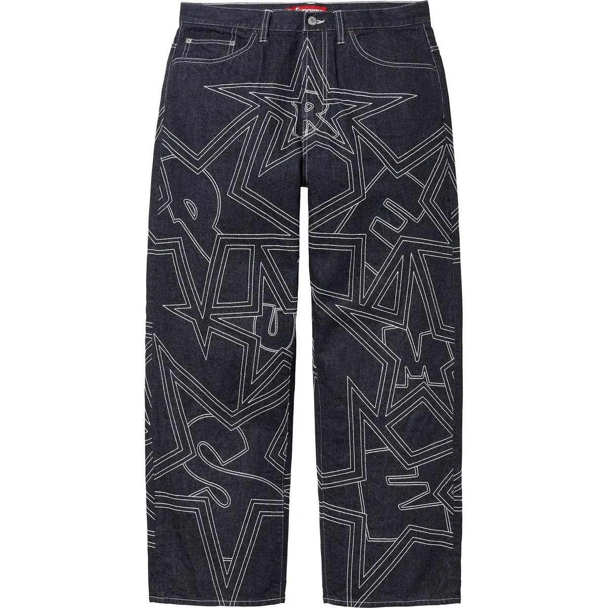 Джинсы мешковатые со строчкой stars Supreme, индиго
Джинсы мешковатые со строчкой stars Supreme, индиго