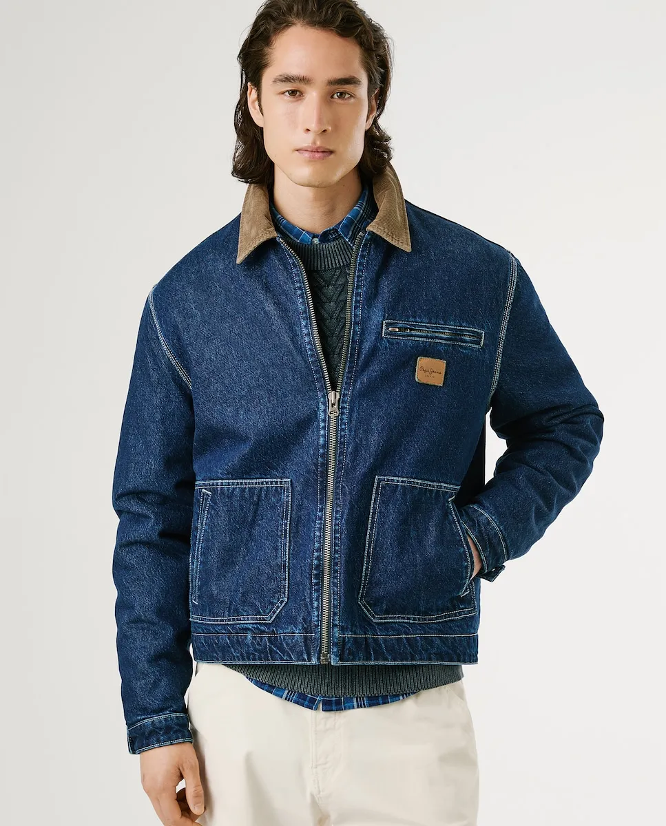 Мужская джинсовая куртка прямого кроя с застежкой-молнией Pepe Jeans, синий
Мужская джинсовая куртка прямого кроя с застежкой-молнией Pepe Jeans, синий