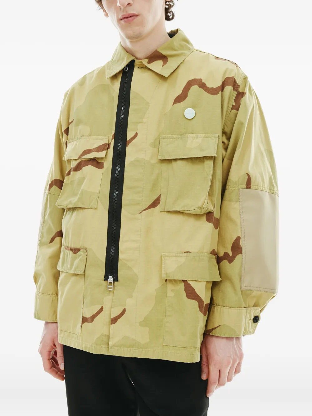 Бомбер с камуфляжным принтом OAMC, желтый
Бомбер с камуфляжным принтом OAMC, желтый