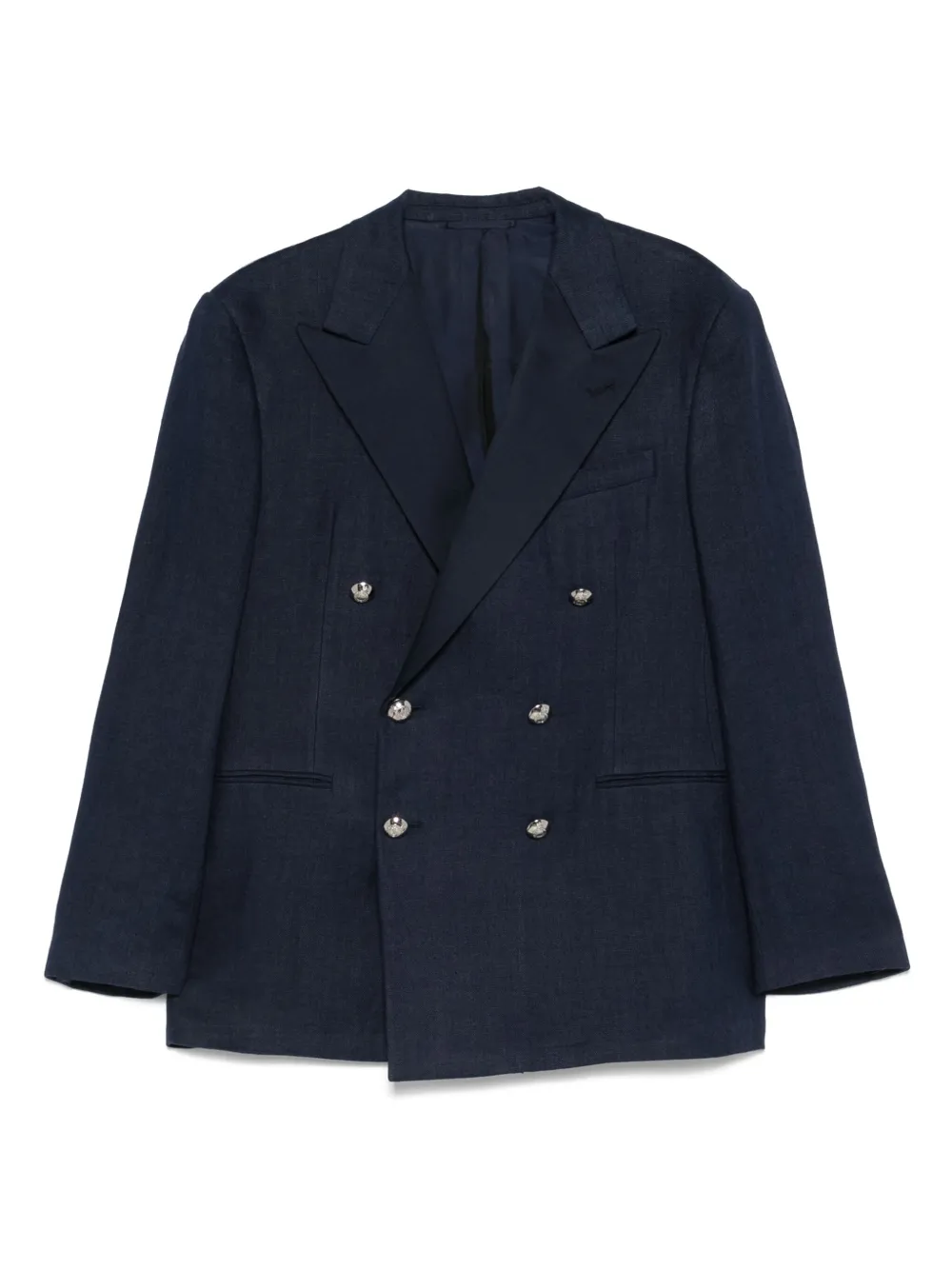 Двубортный пиджак Ralph Lauren Purple Label, синий 
Двубортный пиджак Ralph Lauren Purple Label, синий