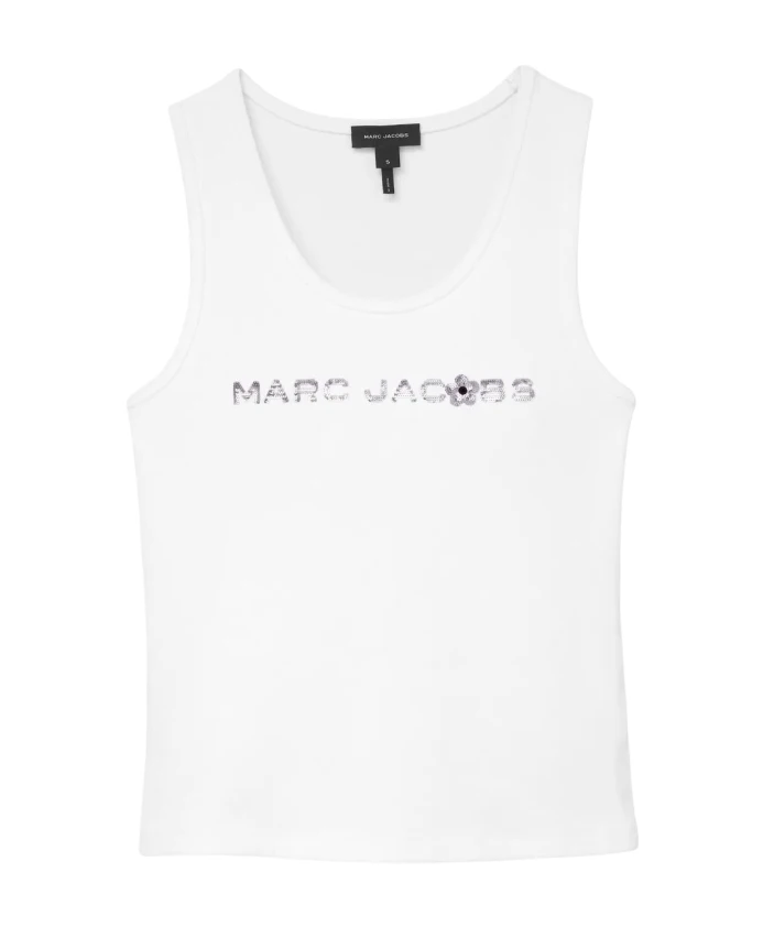 Майка с пайетками и ромашками Marc Jacobs, белый
Майка с пайетками и ромашками Marc Jacobs, белый
