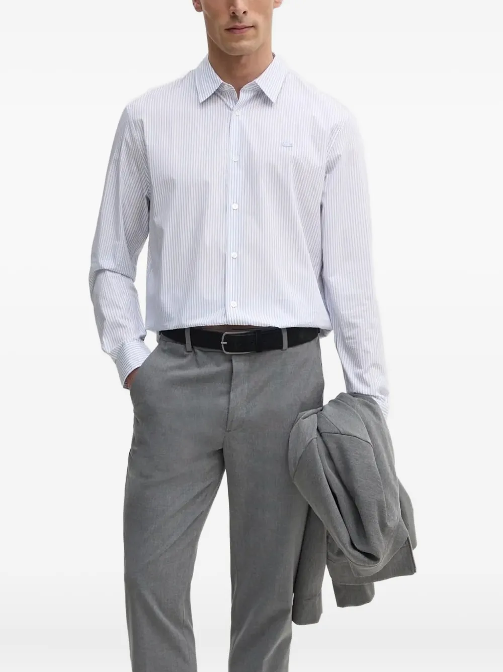 Полосатая рубашка с нашивкой-логотипом Lacoste, белый
Полосатая рубашка с нашивкой-логотипом Lacoste, белый