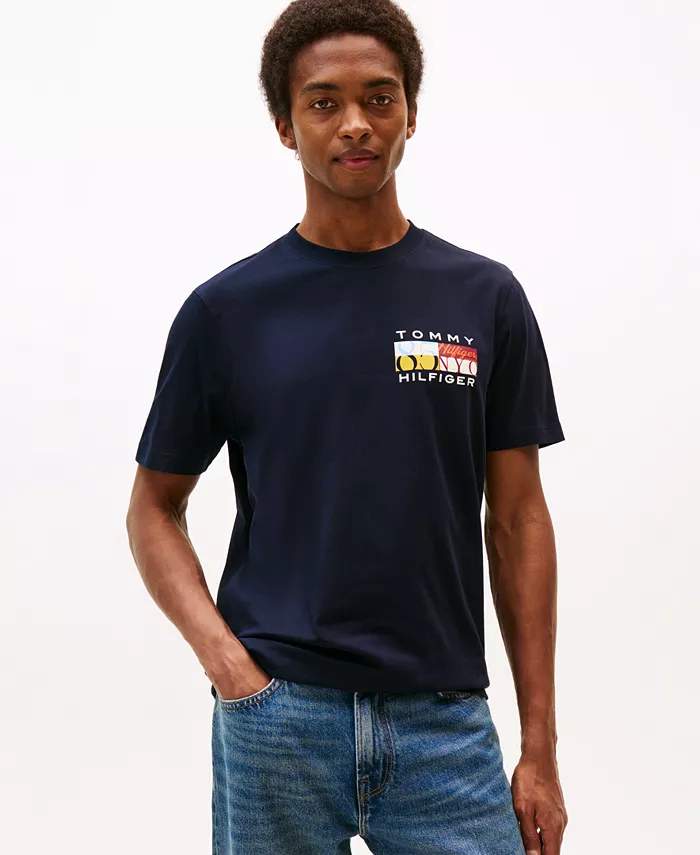 Мужская футболка с цветным флагом Tommy Hilfiger, синий
Мужская футболка с цветным флагом Tommy Hilfiger, синий