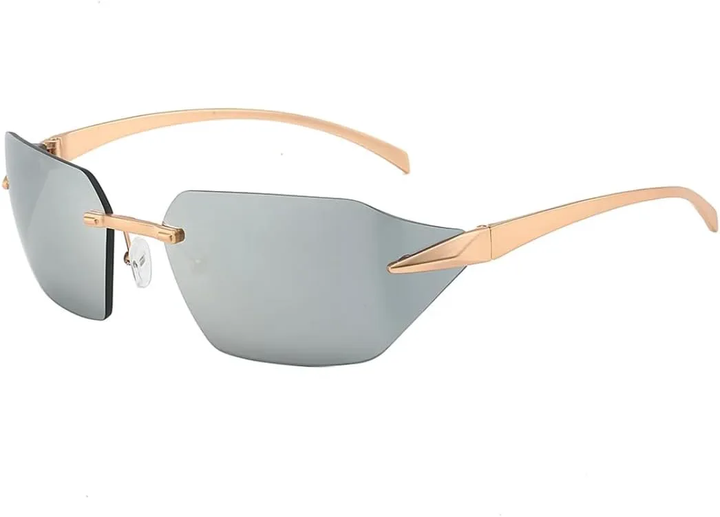 Дизайнерские солнцезащитные очки без оправы для женщин и мужчин, модные солнцезащитные очки, винтажные очки в стиле панк, роскошные очки для вождения SZVVBKK, Silver
Дизайнерские солнцезащитные очки без оправы для женщин и мужчин, модные солнцезащитные очки, винтажные очки в стиле панк, роскошные очки для вождения SZVVBKK, Silver