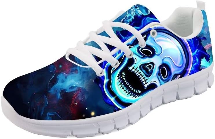 Женские беговые кроссовки Forchrinse с принтом скелета в стиле тай-дай, унисекс, с черепом, для ходьбы, спорта, модные повседневные и спортивные обувь, синий
Женские беговые кроссовки Forchrinse с принтом скелета в стиле тай-дай, унисекс, с черепом, для ходьбы, спорта, модные повседневные и спортивные обувь, синий