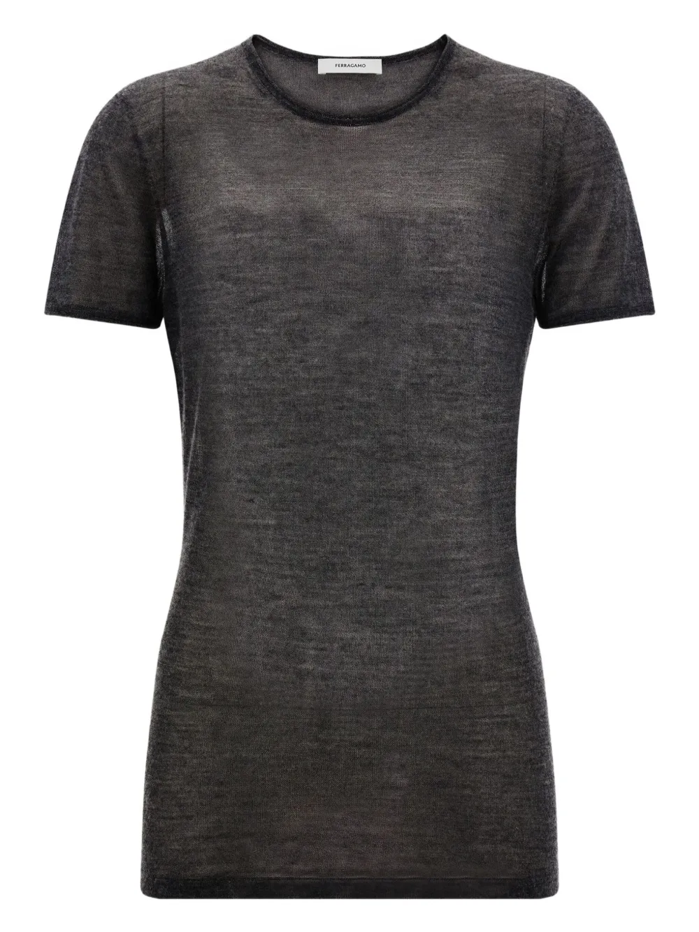Футболка с круглым вырезом Ferragamo, серый 
Футболка с круглым вырезом Ferragamo, серый