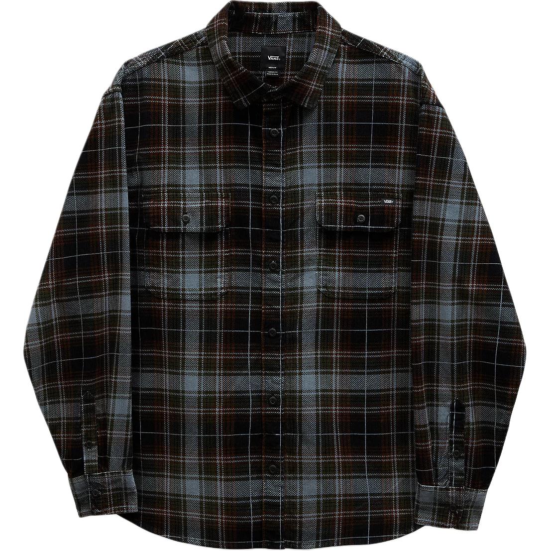 Vans Мужская рубашка Mayhill Shirts, черная/серая/синяя, с умеренным лацканом
Vans Мужская рубашка Mayhill Shirts, черная/серая/синяя, с умеренным лацканом