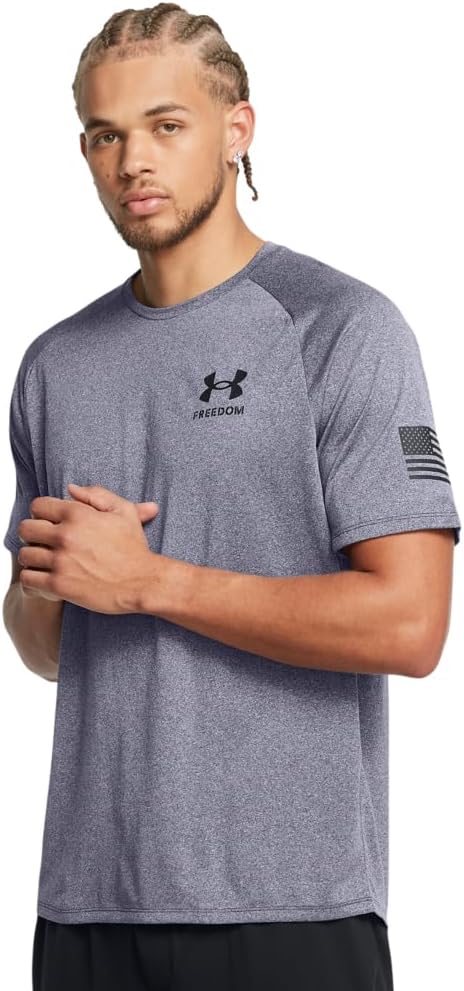 Футболка с коротким рукавом Freedom Tech от Under Armour Mens, (413) Midnight Navy Light Heather/Black, Черный, Футболка с коротким рукавом Freedom Tech от Under Armour Mens, (413) Midnight Navy Light Heather/Black
Футболка с коротким рукавом Freedom Tech от Under Armour Mens, (413) Midnight Navy Light Heather/Black, Черный, Футболка с коротким рукавом Freedom Tech от Under Armour Mens, (413) Midnight Navy Light Heather/Black